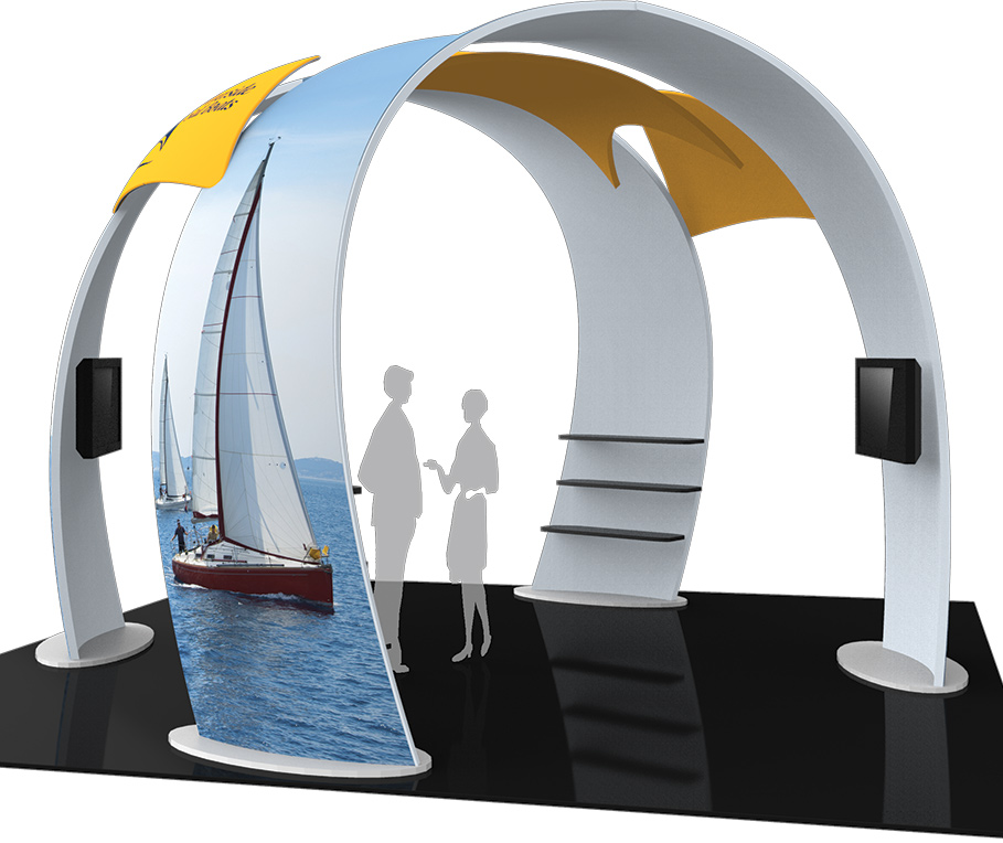 BackUp- island- kit- BackUp island kit- booth- display- trade show- local- VA- Undercover Printer
