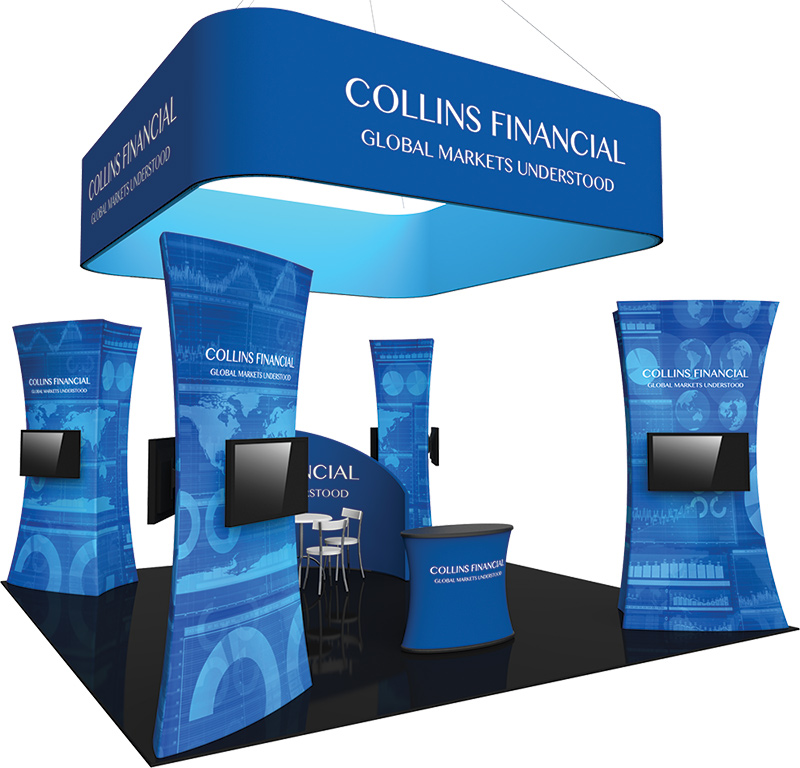 island- display- island displays- trade show- back wall- local - VA- Undercover Printer