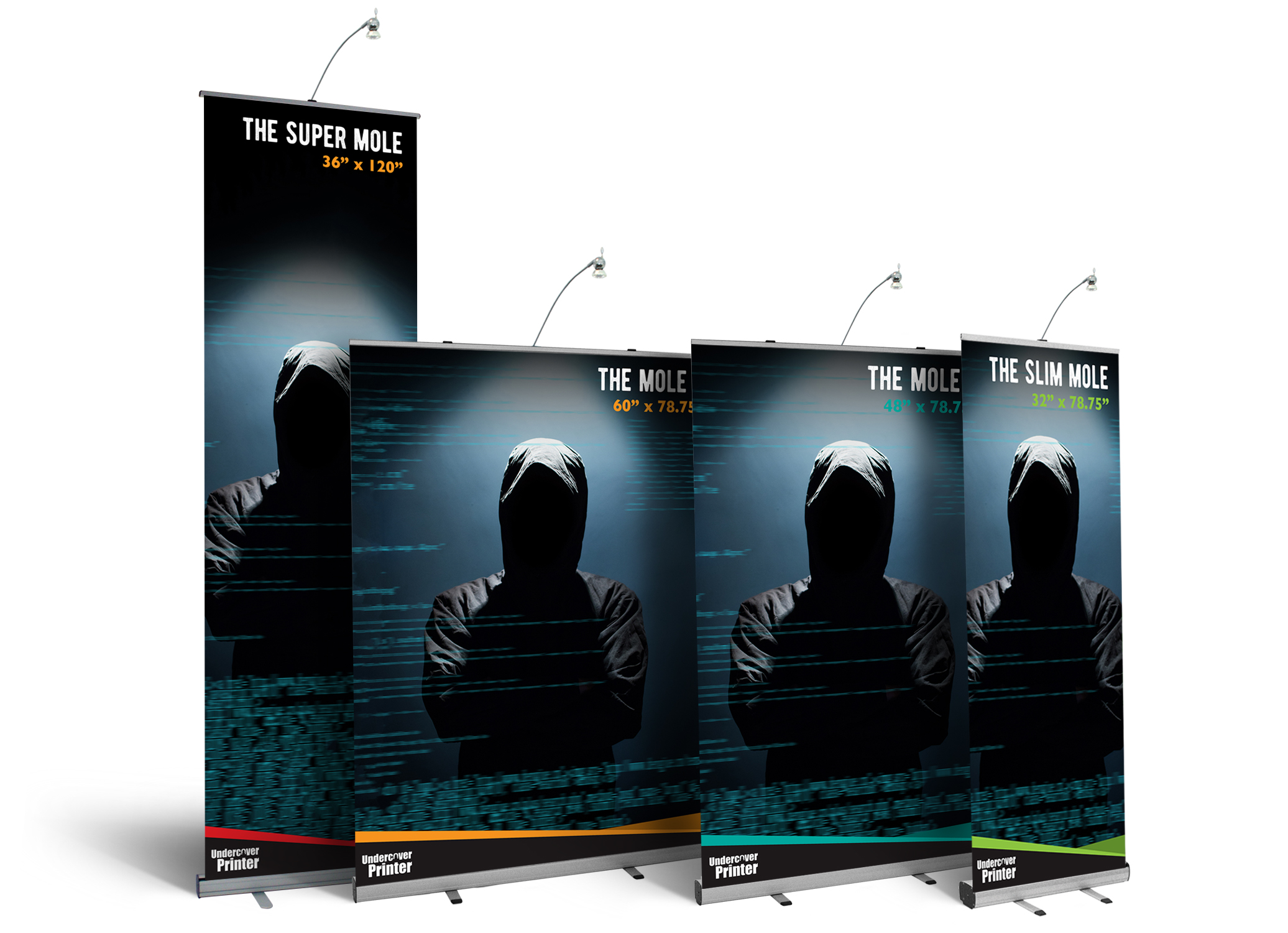 Pull up- banner stand- Pull up banner stands- The Moles- Mole- trade show- display- local- VA- Undercover Printer