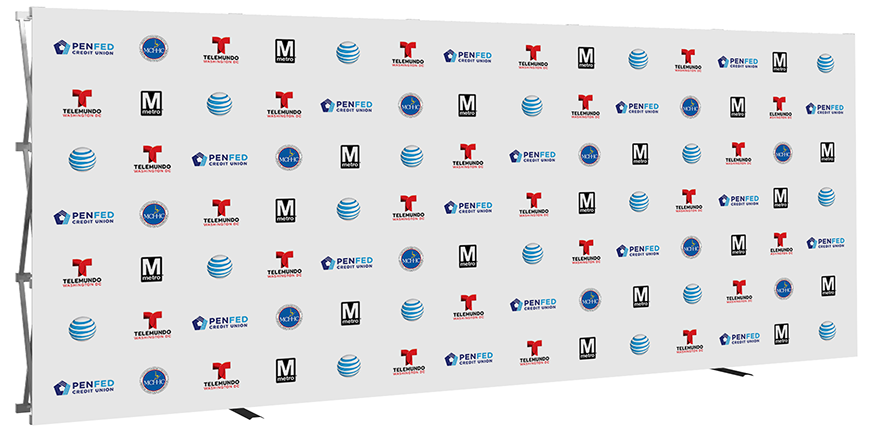 20ft- Big Easy- step & repeat- back wall- trade show- display- local- VA- Undercover Printer