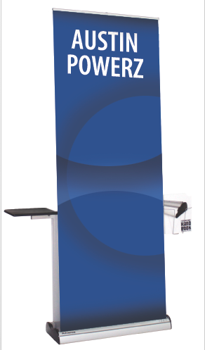 banner-stand-with-shelf-rack