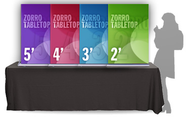table top banner stand